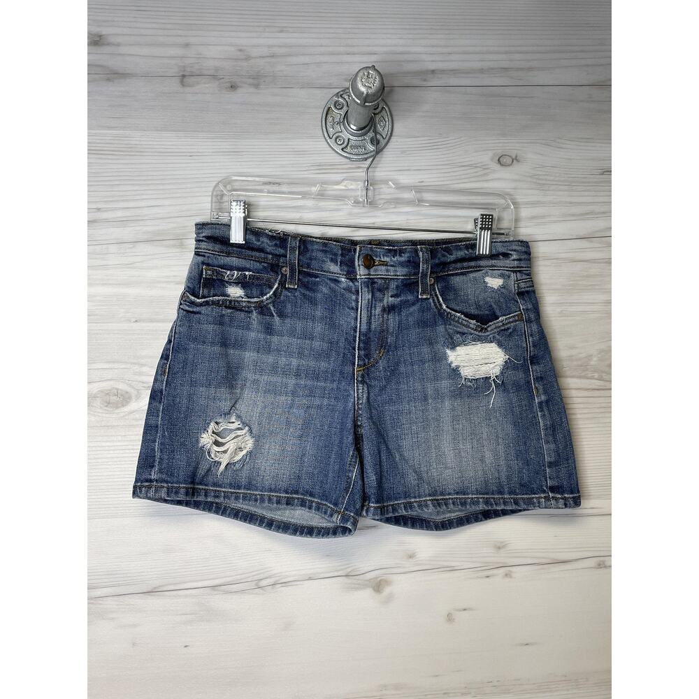 Joes Jeans‎ Gessa Shorts Womens 27 Distressed Denim Cutoff Raw Hem Blue